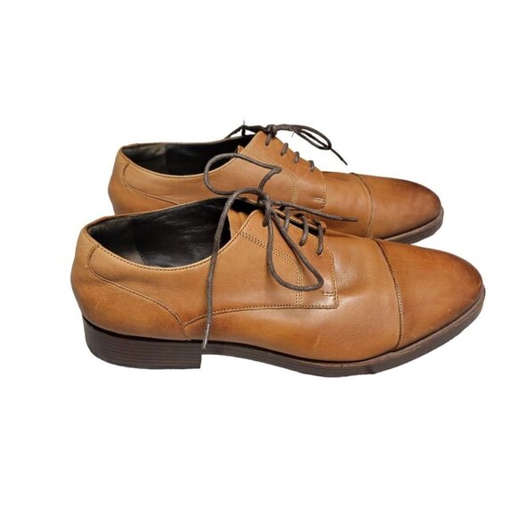 COLE Haan Harrison Leather Oxford Men's. Grand Zero. Size 9M. Pre-owned. *FLAWED - Picture 4 of 9